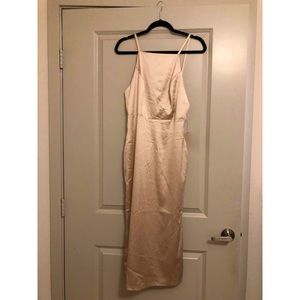 Lulus blush silk dress